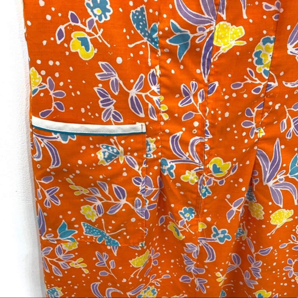 Vintage 70’s Komar for Leisurely Living Floral Day Dress S/M - Picture 3 of 7